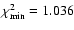 $\chi ^2_{\rm min} = 1.036$