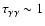 $\tau_{\gamma \gamma} \sim 1$