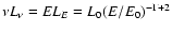 $\nu L_{\nu} = E L_E = L_0
(E/E_0)^{-\Gamma+2}$