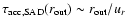$\tau_{\rm acc,SAD}(r_{\rm out}) \sim r_{\rm out}/u_r$