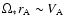 $\Omega_*
r_{\rm A}\sim V_{\rm A}$