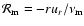 ${\cal R}_{\rm m} = -r u_r/\nu_{\rm m}$