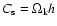 $C_{\rm s}= \Omega_{\rm k} h$