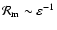 ${\cal R}_{\rm m} \sim \varepsilon^{-1}$
