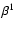 $\beta^1$