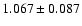 $1.067 \pm 0.087$