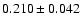 $0.210\pm 0.042$