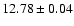 $12.78\pm0.04$