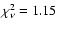 $\chi_{\nu}^{2}=1.15$