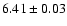 $6.41\pm0.03$