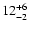 $\rm 12^{+6}_{-2}$