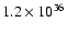 $1.2\times10^{36}$