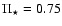 $\Pi _{\star } = 0.75$