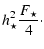 $\displaystyle h_{\star}^2\frac{F_{\star}}{4}\cdot$