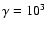 $\gamma=10^3$