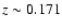 $z\sim0.171$