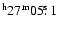 $^{\rm h}27^{\rm m}
05\hbox{$.\!\!^{\rm s}$ }1$
