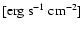 $[{\rm erg~s^{-1}~cm^{-2}}]$