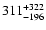 $\rm 311_{-196}^{+322}$
