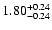 $\rm 1.80^{+0.24}_{-0.24}$