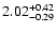 $\rm 2.02^{+0.42}_{-0.29}$