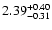 $\rm 2.39^{+0.40}_{-0.31}$