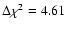 $\Delta \chi^2=4.61$