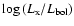 $\log{(L_{\rm x}/L_{\rm bol})}$