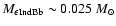 $M_{\rm\epsilon Ind Bb} \sim 0.025~M_\odot$