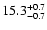 $\rm 15.3_{-0.7}^{+0.7}$