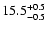 $\rm 15.5_{-0.5}^{+0.5}$