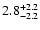 $\rm 2.8_{-2.2}^{+2.2}$