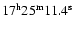 $17^{\rm h}25^{\rm m}11.4^{\rm s}$
