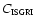 $C_{\textrm{\tiny ISGRI}}$