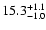 $\rm 15.3_{-1.0}^{+1.1}$