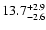 $\rm 13.7_{-2.6}^{+2.9}$