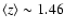$\langle z \rangle\sim 1.46 $