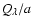 $Q_{\lambda}/a$