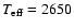 $T_{\rm eff} = 2650$