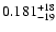 $\rm0.181^{+18}_{-19}$