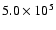 $5.0\times 10^{5}$