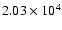 $2.03 \times 10^{4}$