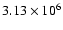 $3.13\times 10^6$