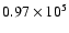 $0.97\times 10^5$