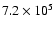 $7.2\times 10^5$