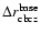 $\Delta r_{\rm cbcz}^{\rm base}$