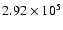 $2.92\times 10^5$