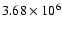 $3.68\times 10^6$