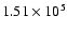 $1.51\times 10^5$