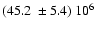 $(45.2~\pm 5.4)~10^{6}$